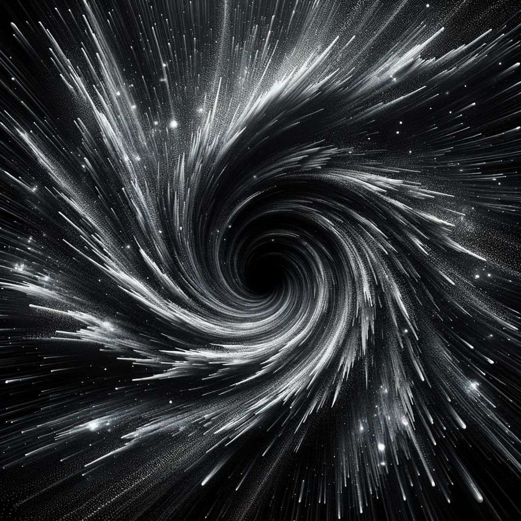 a representation of anxiety, particle explosion, digital art